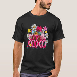 T-shirt XOXO Cute Chicken Love Coeur Valentines Jour Match