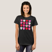 T-shirt XOXO Hearts Valentine's Day for Him Her Kids (Devant entier)
