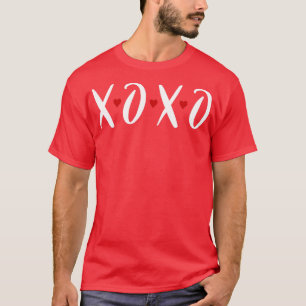 T-shirt XOXO Hugs and Kisses Minuscules Coeurs Valentines