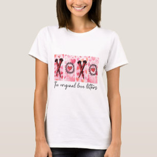 T-shirt Xoxo Les Lettres d'Amour Originales Valen Retro Ch
