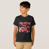 T-shirt Xoxo Nurse Pediatric Crew Nurse Valentine Leopard  (Devant entier)
