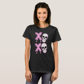 T-shirt Xoxo Skeleton Skull Horror Anti Valentine's Day Me (Devant entier)