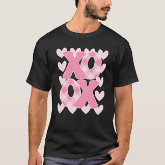 T-shirt XoXo XoXo Valentine's Day Love Vibes Retro vérifié