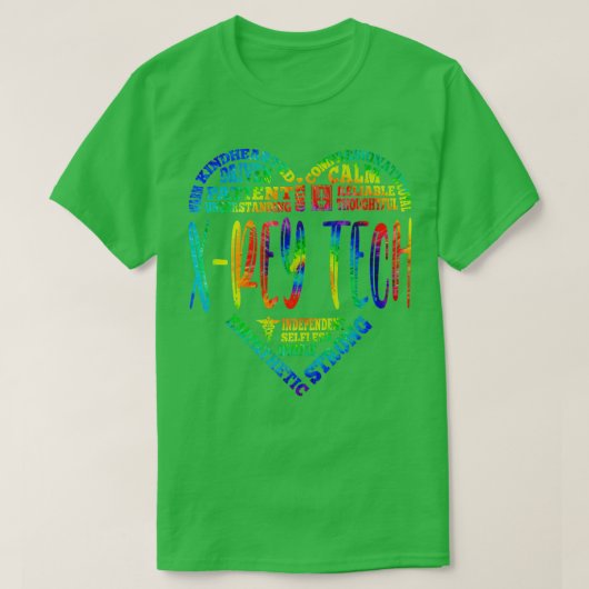 T-shirt XRey Tech Tie Dye Infirmière de la semaine de soin (Design devant)