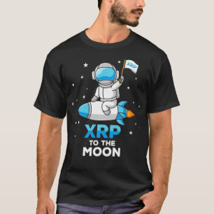 T-shirt XRP Rocket à la lune HODL rp jusqu'à la crypte de
