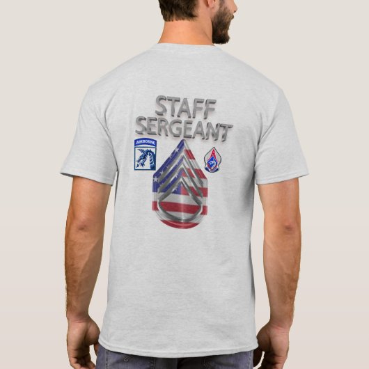 T-shirt XVIII Sergent d'état-major du Corps aéroporté (Dos)