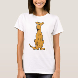 T-shirt XX bande dessinée drôle de chien de lévrier