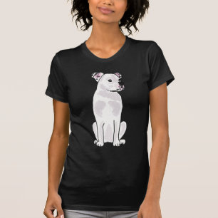 T-shirt XX bouledogue américain mignon avec le collier