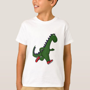 T-shirt XX dinosaure pulsant drôle avec les baskets rouges
