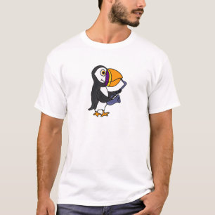 T-shirt XX macareux jouant le saxophone