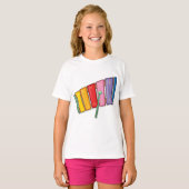 T-shirt Xylophone coloré (Devant entier)