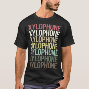 T-shirt Xylophone de texte coloré