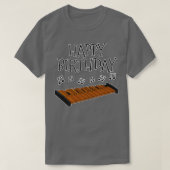 T-shirt Xylophone Joyeux Anniversaire Percus Enseignant Pe (Design devant)