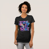 T-Shirt Y2K Bébé Papillon Chrome (Devant entier)