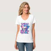 T-Shirt Y2K Bébé Papillon Chrome (Devant entier)
