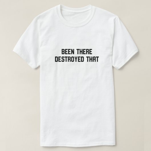 T-shirt Y A-T-Il Été Détruit (Design devant)