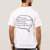 T-shirt Y a-t-il une raison (Dos)