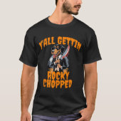 T-shirt Y’all Gettin Rocky haché Tennessee Halloween Cos (Devant)
