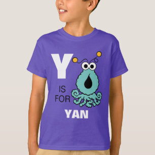 T-shirt Y est pour Yip-Yips   Ajouter Votre Nom