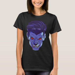 T-shirt Y Vampire Halloween Monstre Visage d'effroi crocs 