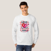 T-shirt "Y'a de l'amour dans l'air  | Saint Valentin (Devant entier)