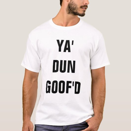 T-SHIRT YA GOOF'D BRUN GRISÂTRE (Devant)