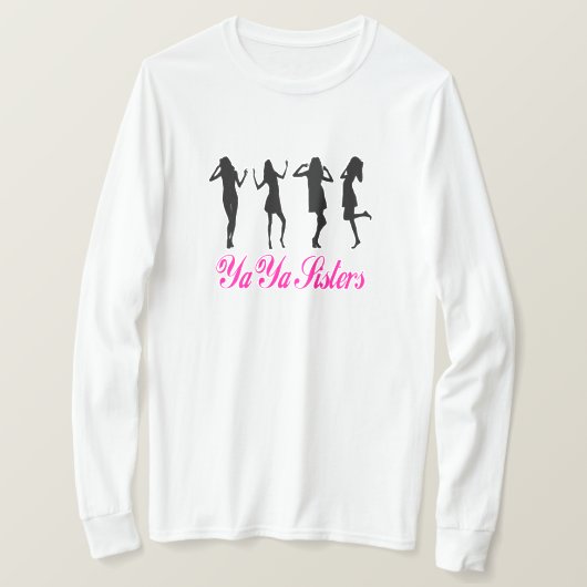 T-shirt Ya Ya Sisters (rose) (Design devant)