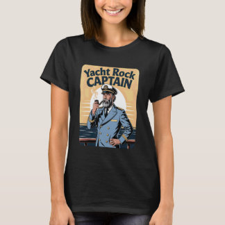 T-shirt Yacht Rock Captain Retro Ocean Design