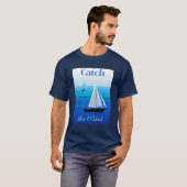 T-shirt Yachts sous voile, attraper le vent (Devant entier)