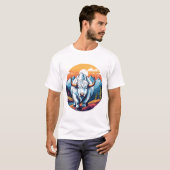 T-shirt Yak blanc (Devant entier)