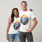 T-shirt Yak blanc (Unisexe)