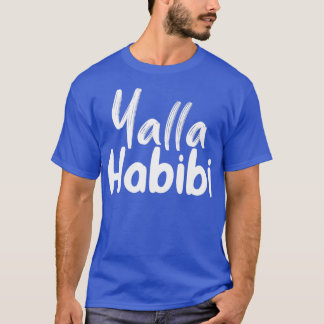 T-shirt yalla habbi funny arabic quote