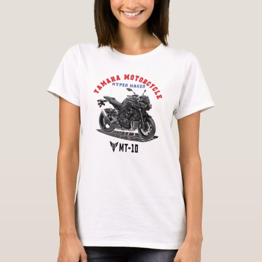 T-shirt YAMAHA MT-10 Custom Designer (Devant)