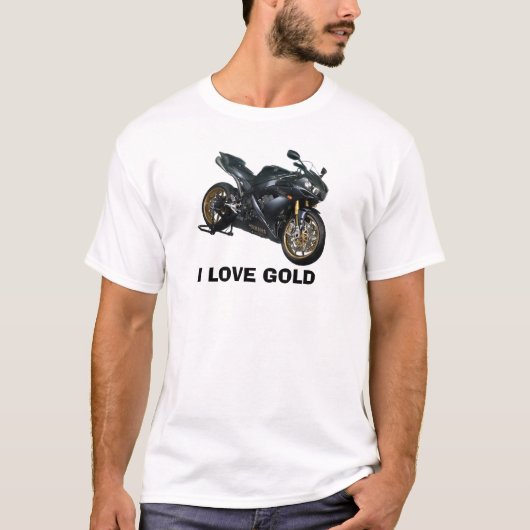 T-shirt yamaha-r1-BG, J'AIME L'OR (Devant)