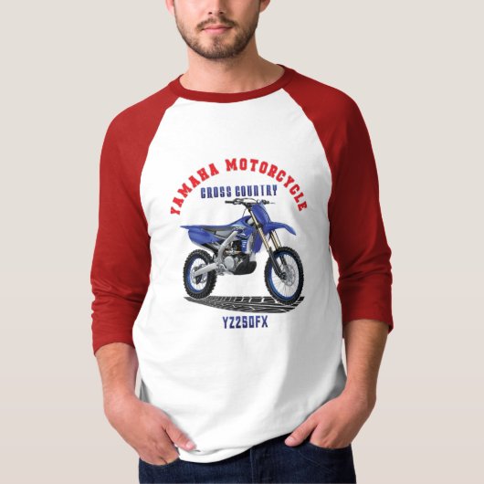 T-shirt YAMAHA YZ250FX Custom Designer (Devant)