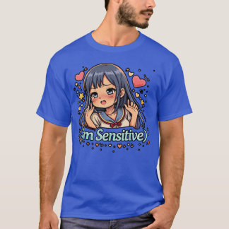 T-shirt Yamete Kudasai je suis sensible – Humour d'anime e