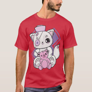 T-shirt Yami Kawaii Arctic Fo Nurse Pour Anime Nu goth Men