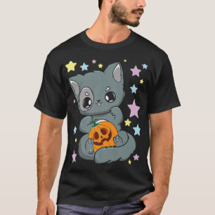 T-shirt Yami Kawaii Chibi Anime Chat Neko Goth Salon Citro