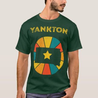 T-shirt Yankton Dakota du Sud Vintage Souvenir désorganisé