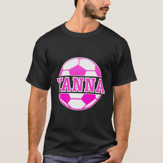T-shirt Yanna Nom Filles Football Jouer Football Sport Fan