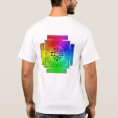 T-shirt yantra d'arc-en-ciel (Dos)