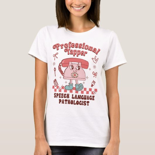 T-shirt Yapper Professionnel Drôle Voix Langue Pathologie (Devant)