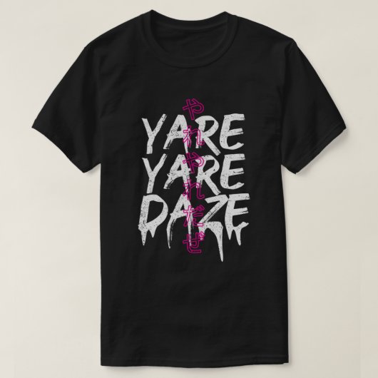 T-shirt Yare Yare Daze .png (Design devant)