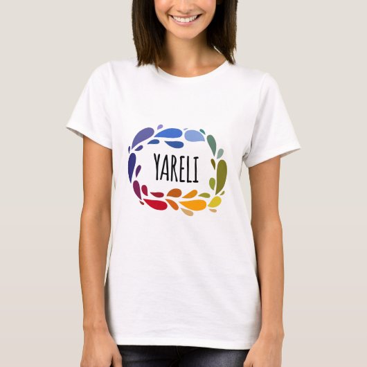 T-shirt Yareli Nom Joli cadeau coloré nommé Yareli (Devant)
