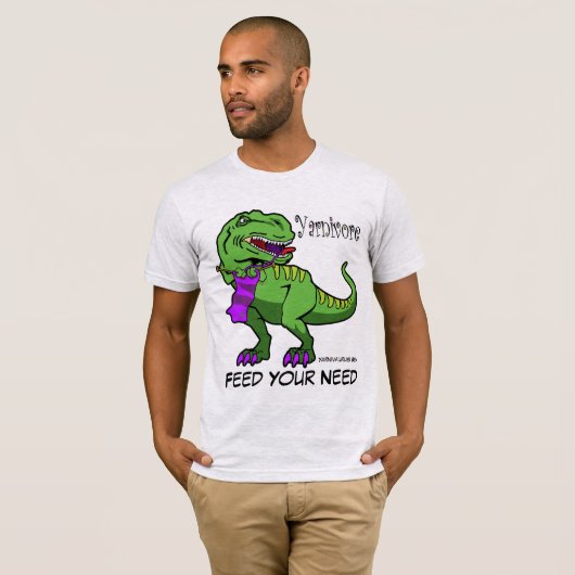 T-shirt Yarnivore Yarnivaurus Rex (Devant entier)