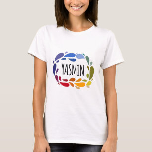 T-shirt Yasmin Nom joli cadeau coloré nommé Yasmin