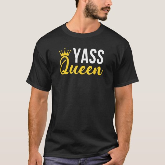 T-shirt Yass Queen Drag Queen 3 (Devant)