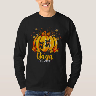 T-shirt Yaya 2021 Pumpkin Family Matching Thanksgiving Gra