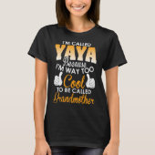T-shirt Yaya appelé puisque s'appeler Grandmother (Devant)