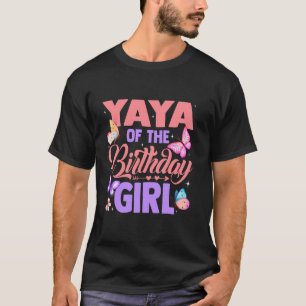 T-shirt Yaya de la fille d'anniversaire Papillon Fête Asso